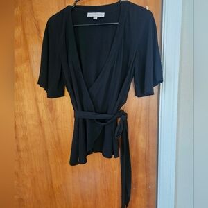 Black Wrap Top
